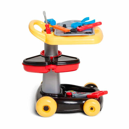 Trolley med værktøjsbord (24 dele)