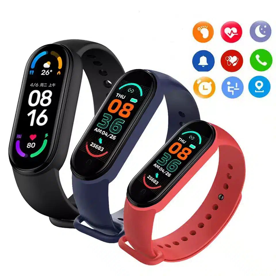 Smartwatch - m/Puls- & blodtryksmåler (vand- og støvafvisende)