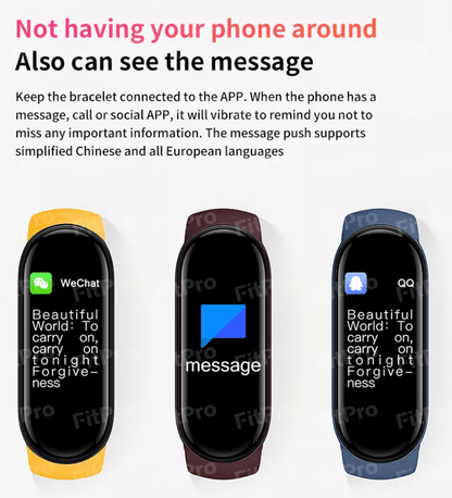 Smartwatch - m/Puls- & blodtryksmåler (vand- og støvafvisende)