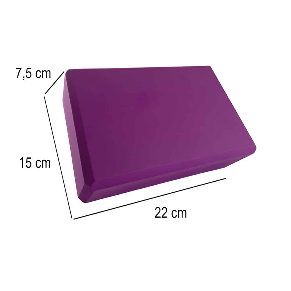 Yoga blok m/afrundede kanter og hjørner for bedre komfort