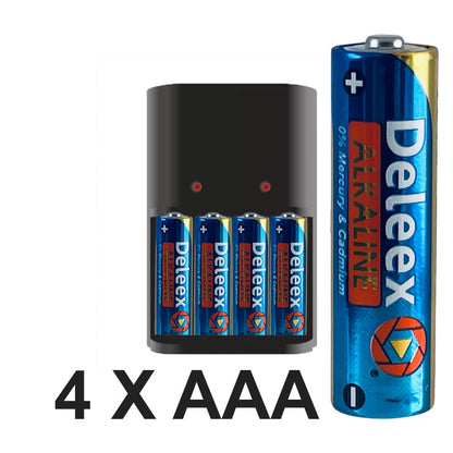 AAA Alkaline Batterier 4 stk.