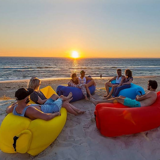 Air Bean oppustelig liggestol/liggesæk til strand, have eller festival