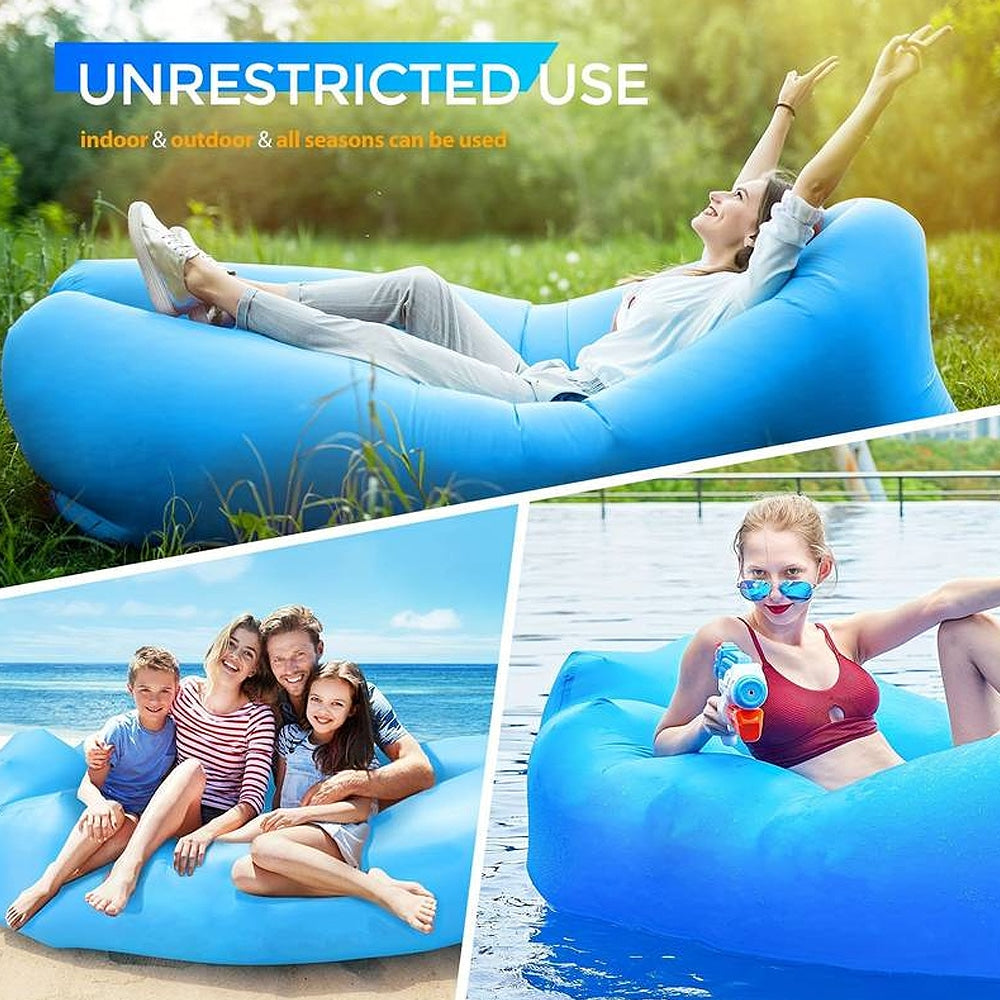 Air Bean oppustelig liggestol/liggesæk til strand, have eller festival