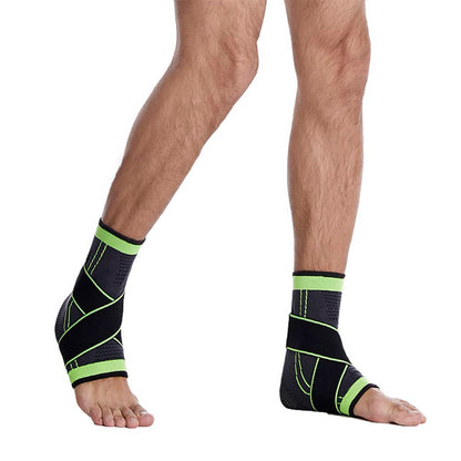 Ankelbandage med Kompressionsrem og Beskytter