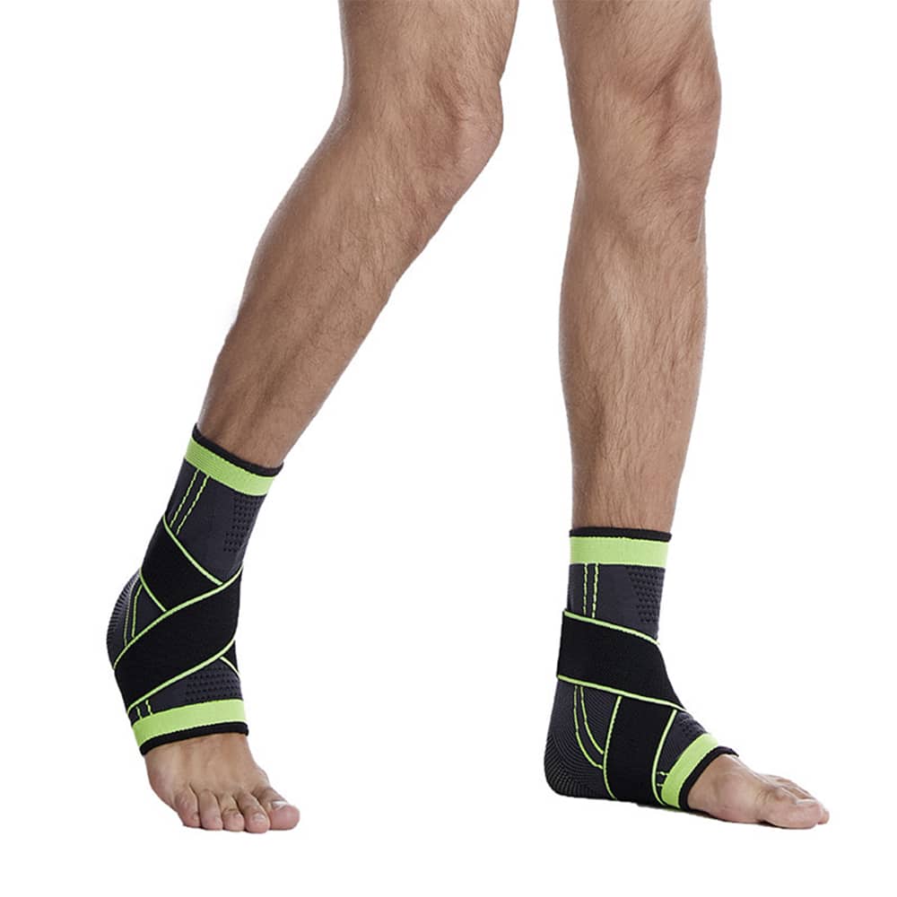 Ankelbandage med Kompressionsrem og Beskytter