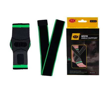 Ankelbandage med Kompressionsrem og Beskytter