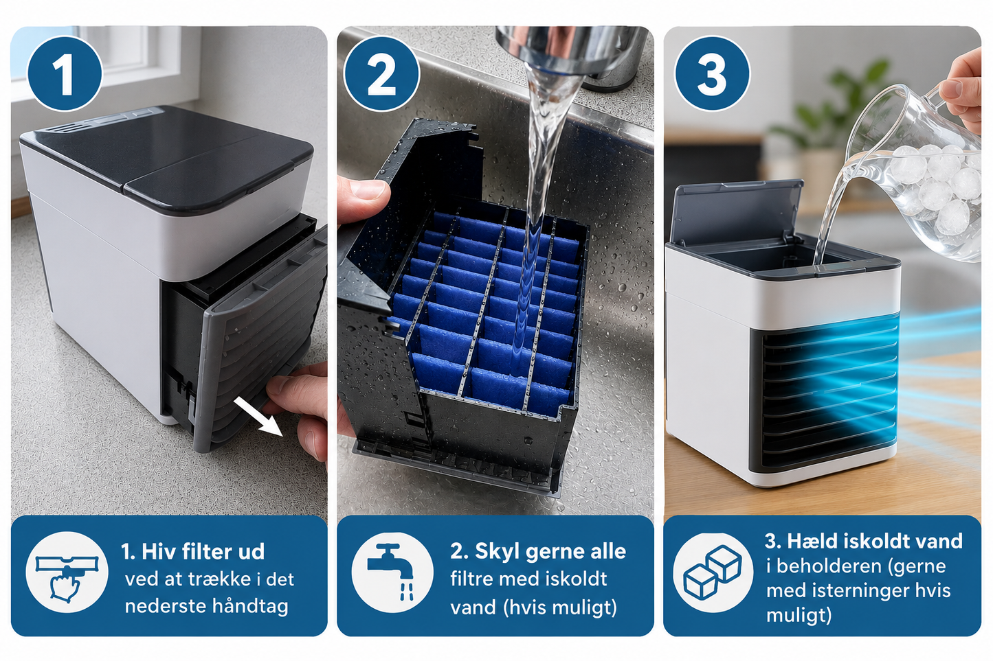 Luftkøler med 3-i-1 funktion (Arctic Air)
