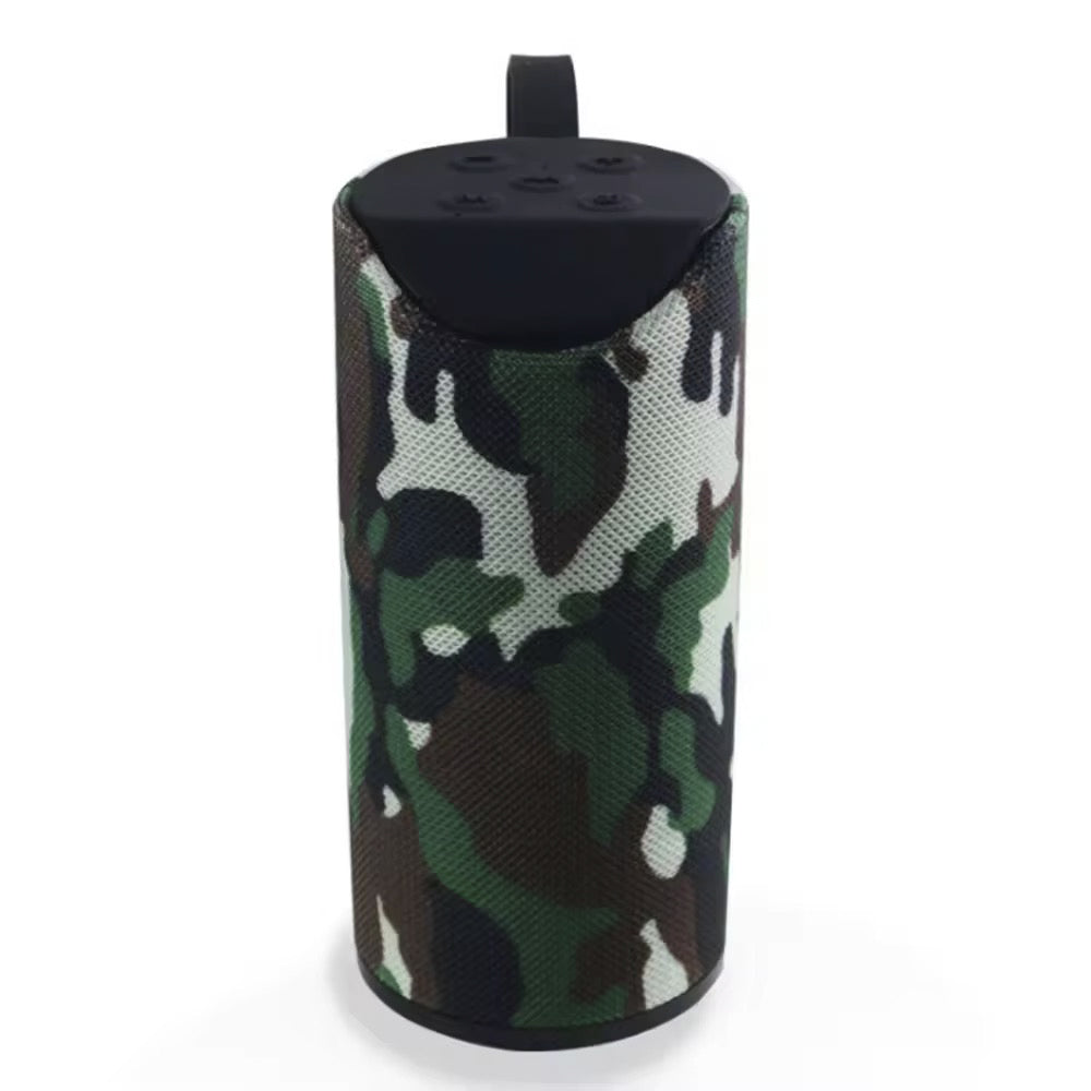 Bluetooth Højtaler 5W med Subwoofer og Stofdesign