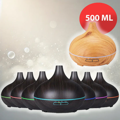 Aroma Diffuser – 500 ml med trælook