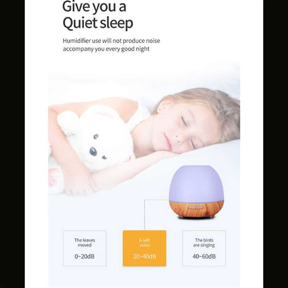 Aroma Diffuser 400 ML m/fjernbetjening - Stilren og smuk – 2 farver -