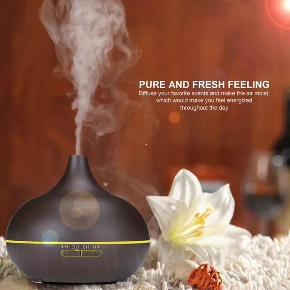 Aroma Diffuser – 500 ml med trælook