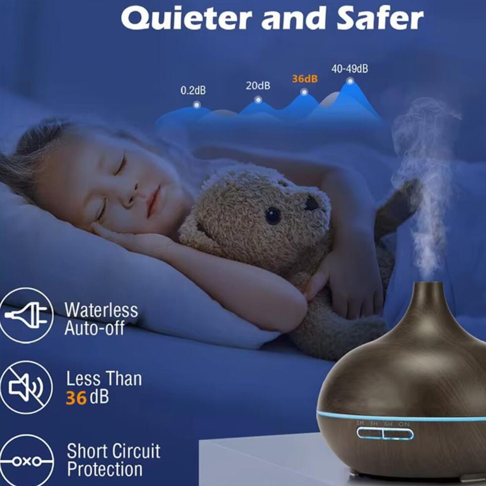 Aroma Diffuser – 500 ml med trælook