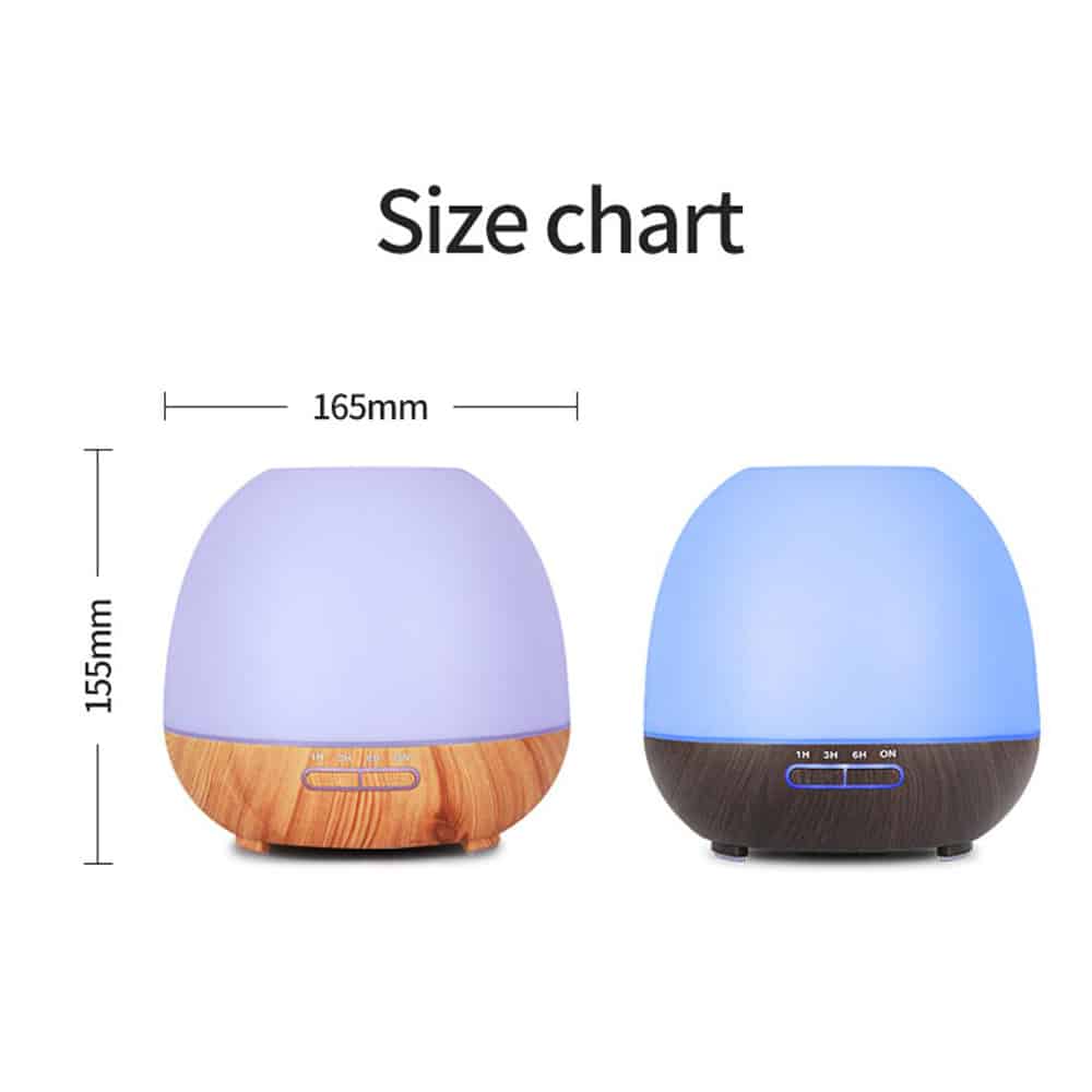 Aroma Diffuser 400 ML m/fjernbetjening - Stilren og smuk – 2 farver -