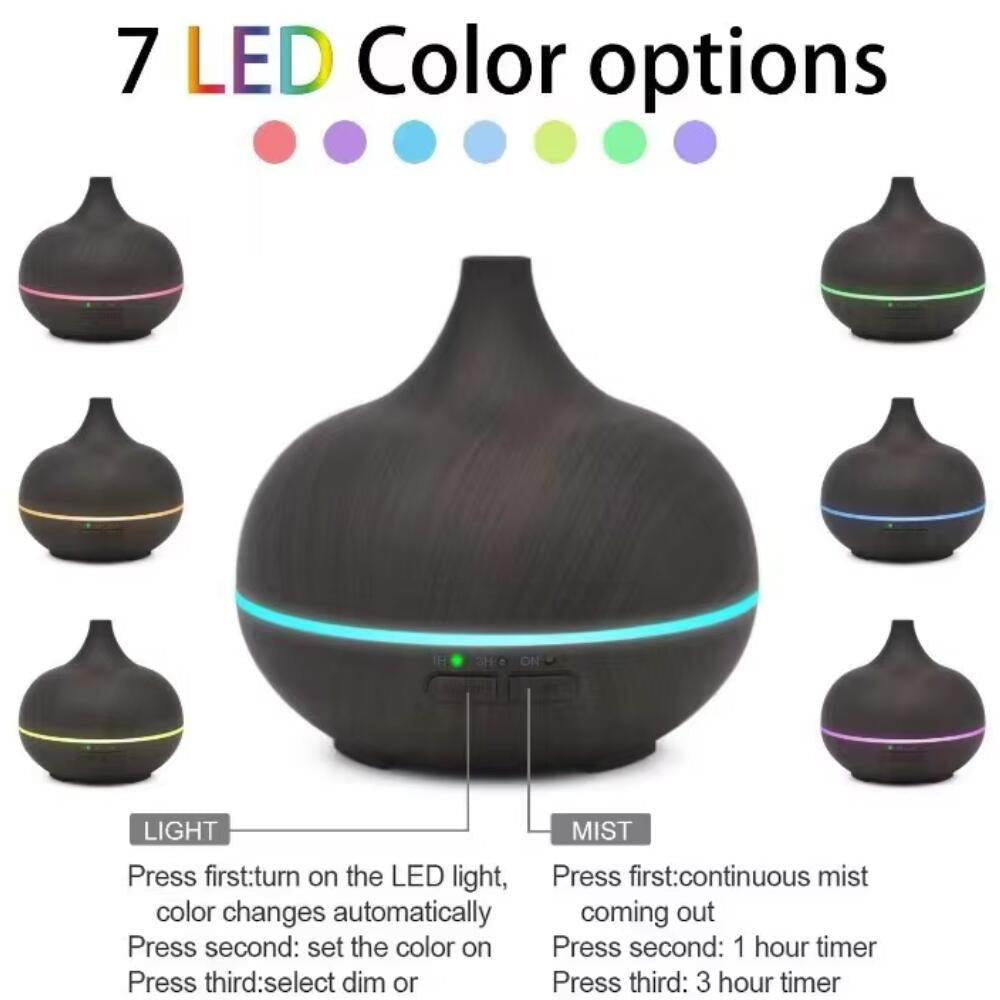 Aroma Diffuser – 500 ml med trælook