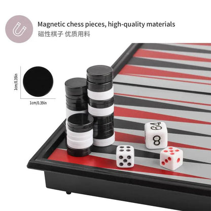Backgammon – Magnetisk Spil til Rejser og Hjemmebrug