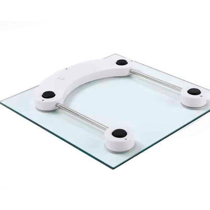 Badevægt (180 kg) med gennemsigtig glasplatform