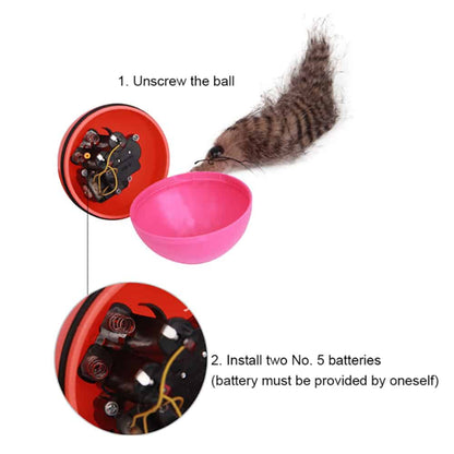 Bæverkugle - elektrisk legetøj til husdyr