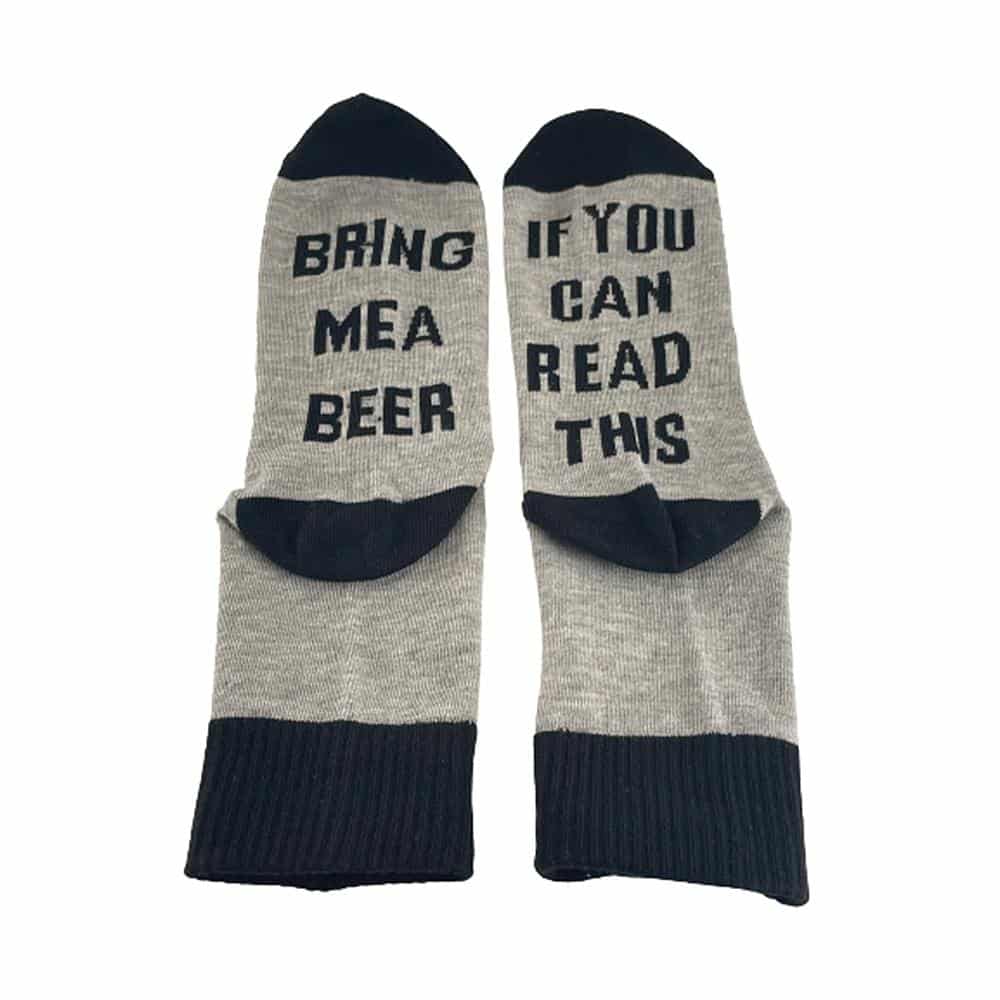"Bring me a beer" one-size strømper