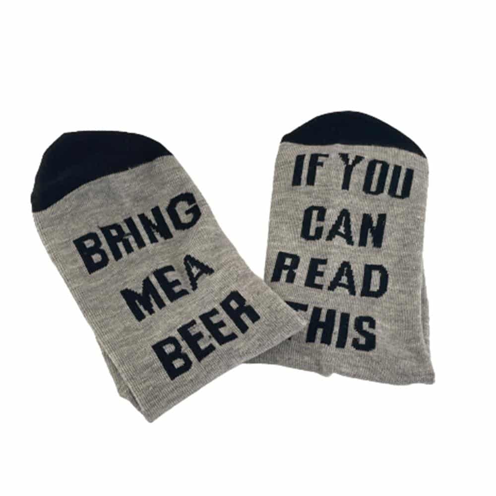 "Bring me a beer" one-size strømper