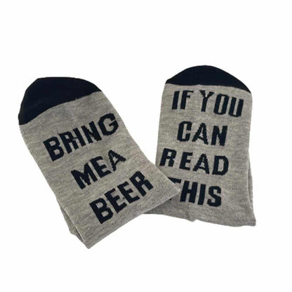 "Bring me a beer" one-size strømper