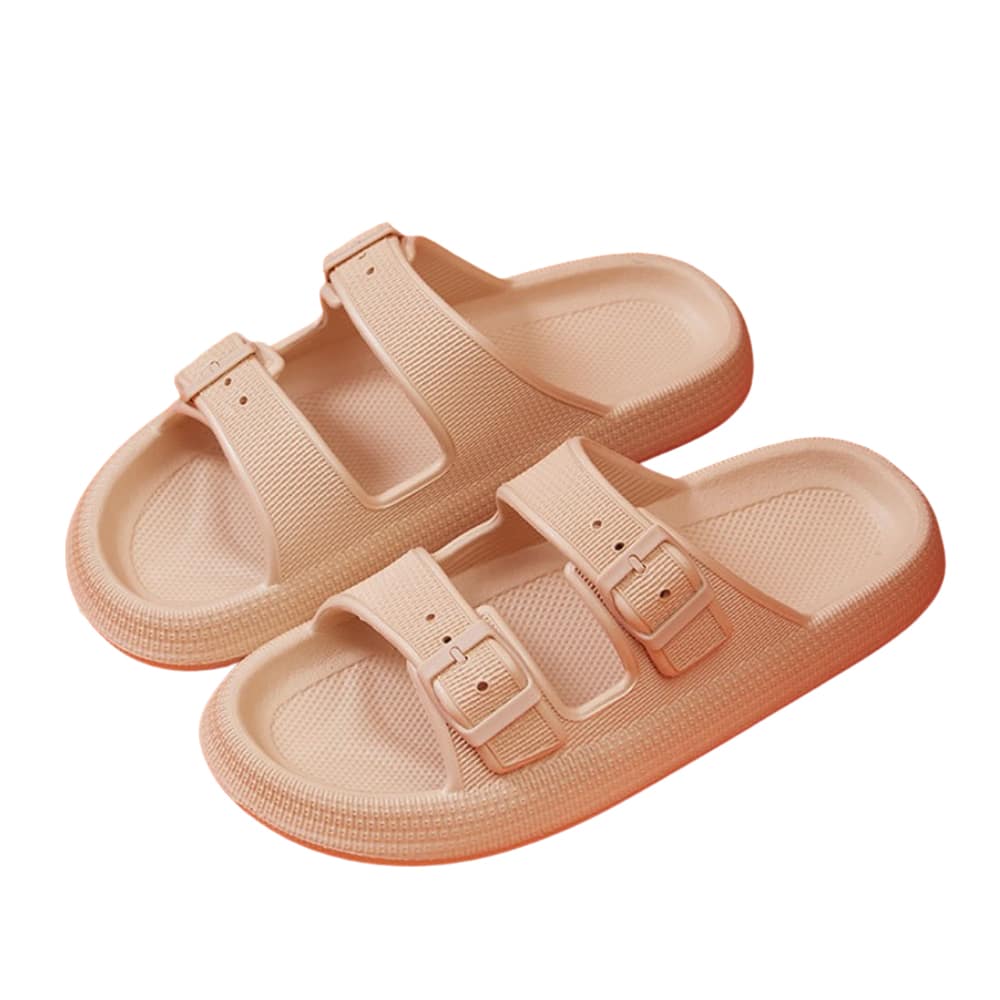Slippers / Tøfler m/Spænde - Bløde &amp; Skridsikre i flere flotte farver (kendt som Happy Flops)