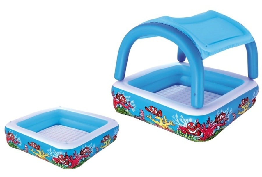 Bassin med "soltag" fra Bestway