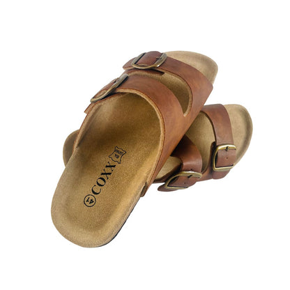 Klassiske Bio Sandaler i Læder m/skålet hæl og tå greb - brune eller sorte -