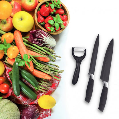 Knivsæt (7 dele + skræller) Royalty Line m/marmorbelægning