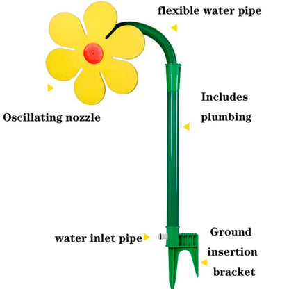 Blomsterformet sprinkler - dekorativ & effektiv