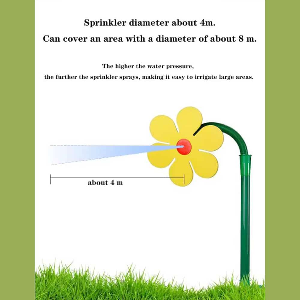 Blomsterformet sprinkler - dekorativ & effektiv