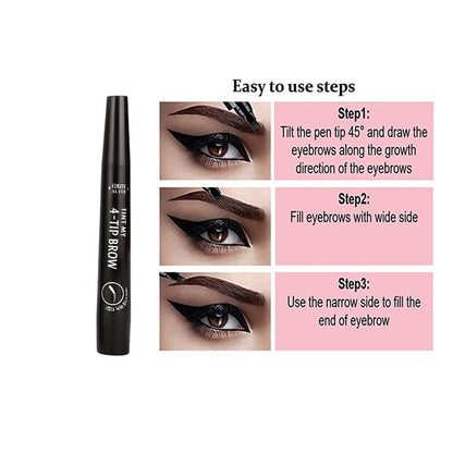 Øjenbrynsblyant - 4-punkts - til optegning af Bryn -