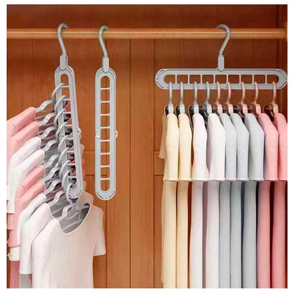 Bøjle Organizer til 9 beklædningsdele - Grå -