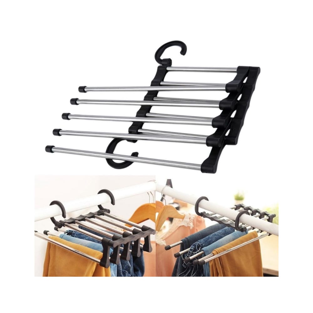 Multibøjle / Buksebøjle 5-i-1 - Rustfrit Stål -