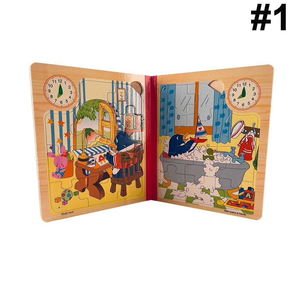 Min lille puslespilsbog - puslespil til de mindste børn med sjove motiver