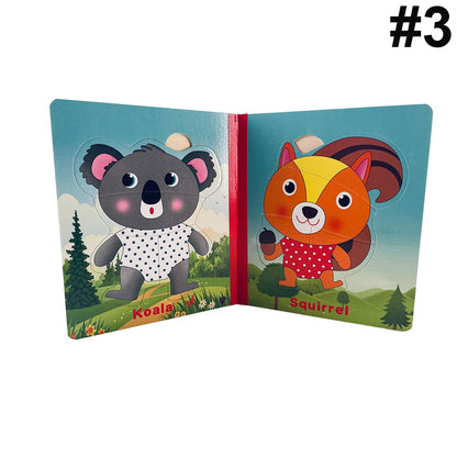 Min lille puslespilsbog - puslespil til de mindste børn med sjove motiver