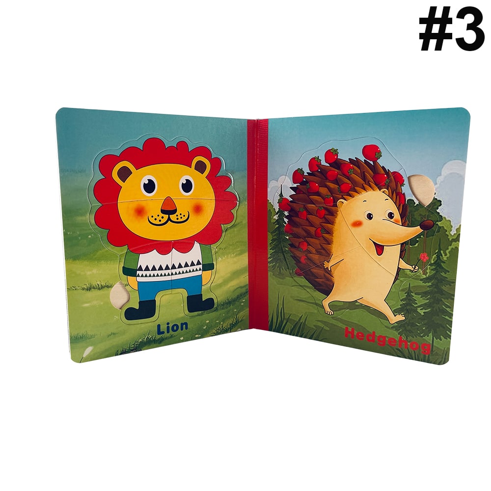 Min lille puslespilsbog - puslespil til de mindste børn med sjove motiver