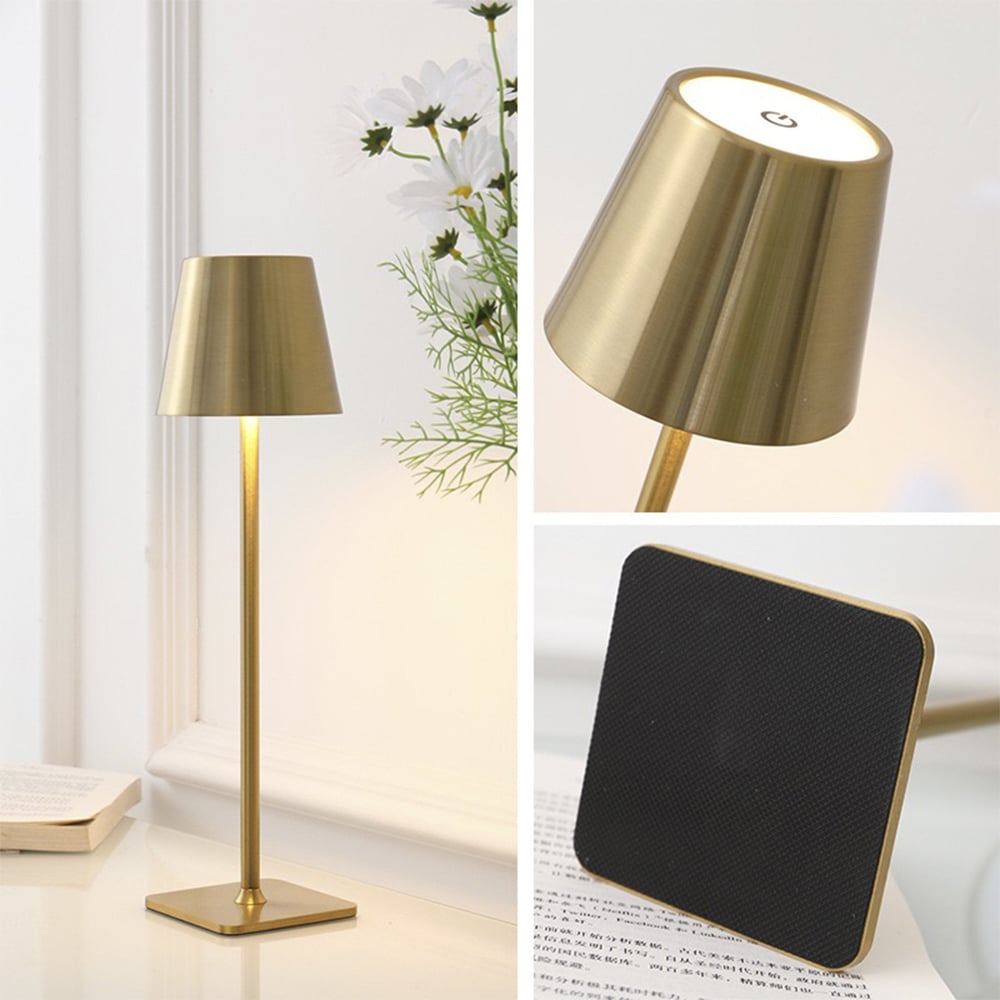 Bordlampe LED m/touch - ledningsfri - 4 farver