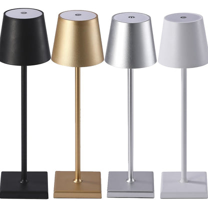 Bordlampe LED m/touch - ledningsfri - 4 farver