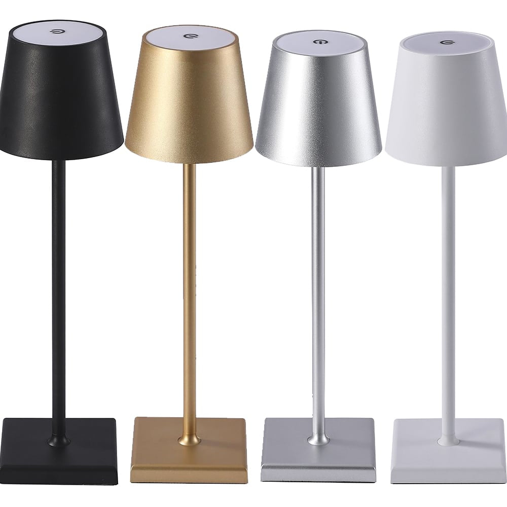 Bordlampe LED m/touch - ledningsfri - 4 farver