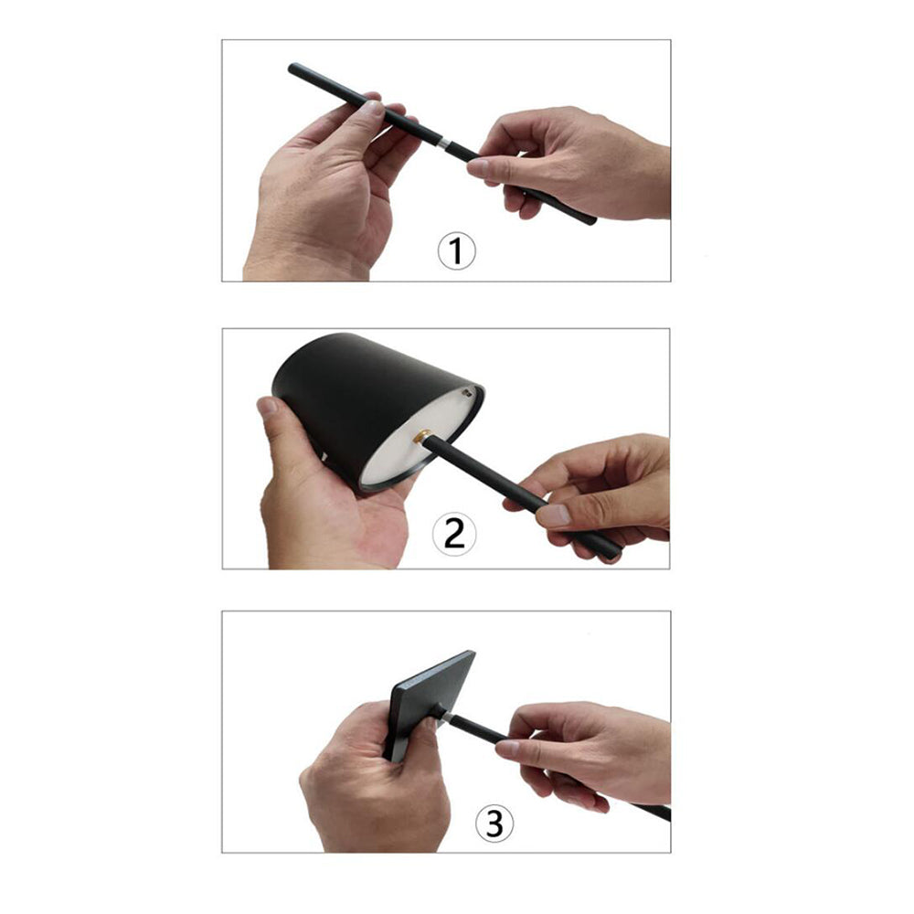 LED Bordlampe med touch og genopladelig funktion