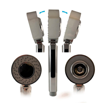 Dobbeltsidet Brusehoved - m/shampoo dispenser
