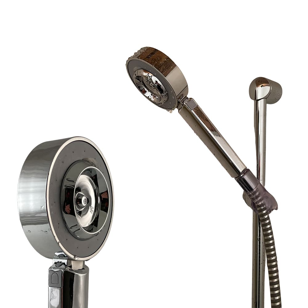 Dobbeltsidet Brusehoved - m/shampoo dispenser