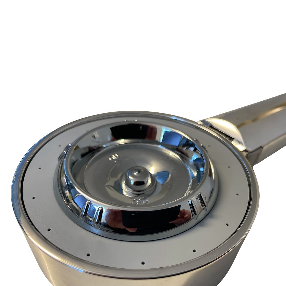 Dobbeltsidet Brusehoved - m/shampoo dispenser