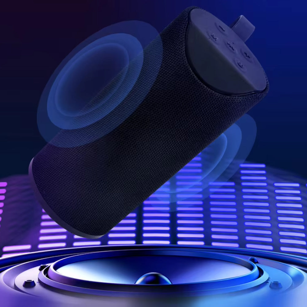 Bluetooth Højtaler 5W med Subwoofer og Stofdesign