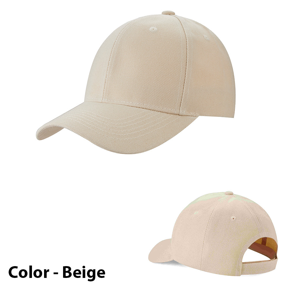 Caps / Baseball Kasket ensfarvet  til mand/kvinde - i mange farver!