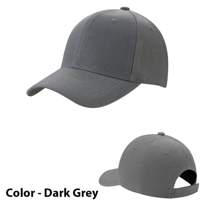 Caps / Baseball Kasket ensfarvet  til mand/kvinde - i mange farver!