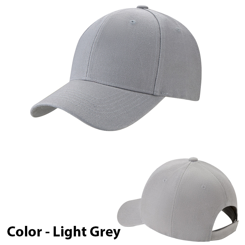 Caps / Baseball Kasket ensfarvet  til mand/kvinde - i mange farver!