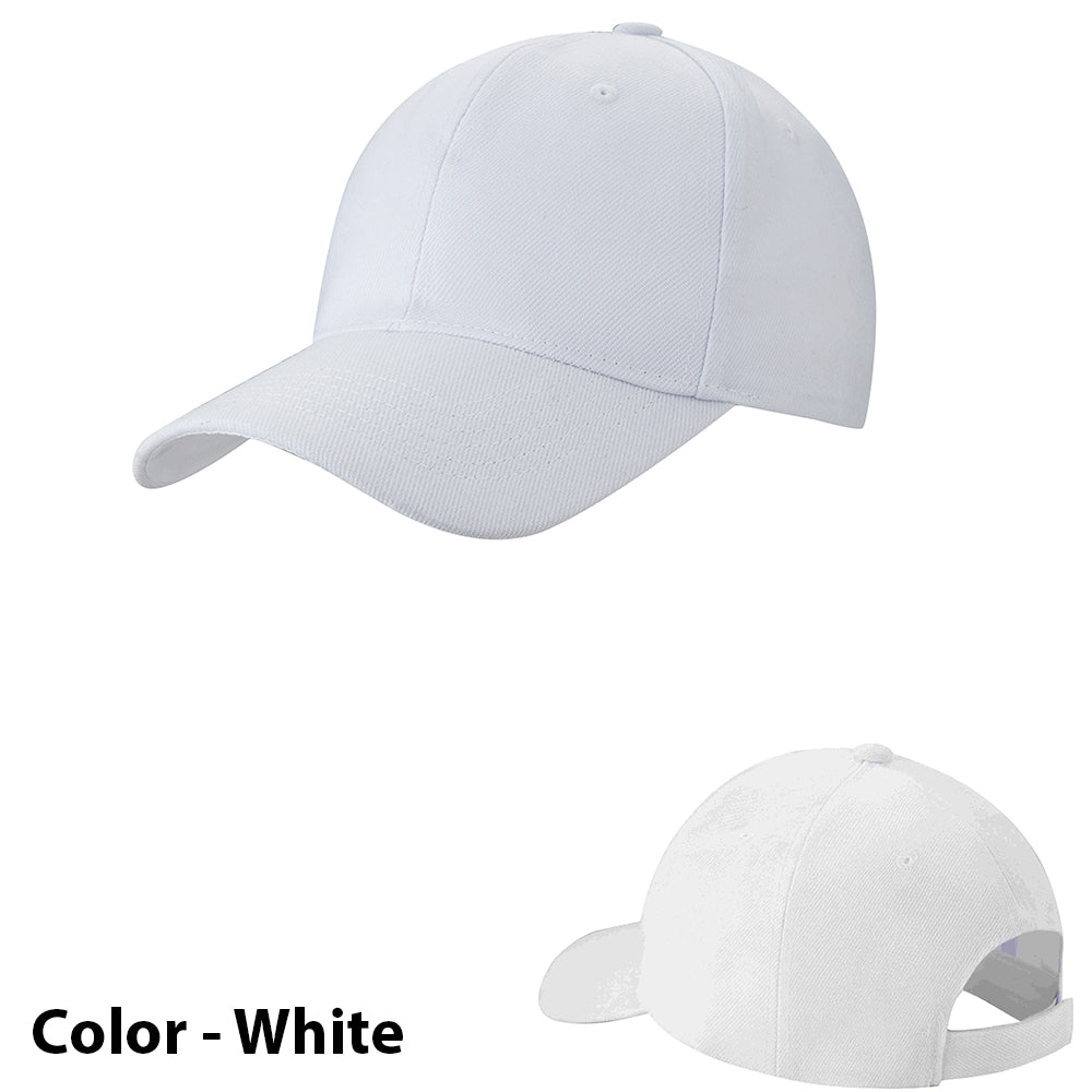 Caps / Baseball Kasket ensfarvet  til mand/kvinde - i mange farver!