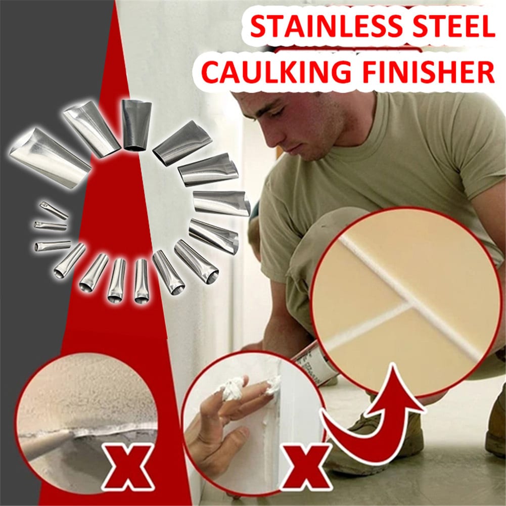 Fugedyser/fugespidser 14 dele - i rustfrit stål str. 5-35 mm