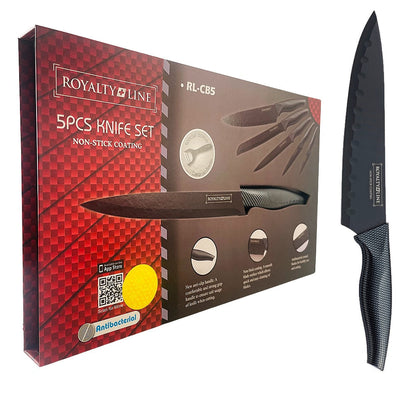 Knivsæt ( 5 dele + skræller) Royalty Line - rustfrit -
